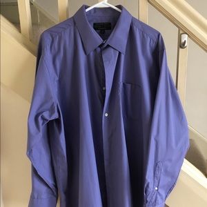 Men’s Sz. 2X 18 34/35 LS Purple Dress Shirt